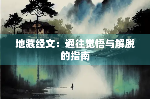 地藏经文：通往觉悟与解脱的指南
