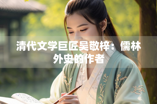 清代文学巨匠吴敬梓：儒林外史的作者