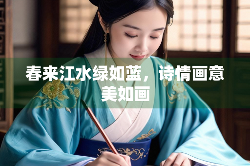 春来江水绿如蓝，诗情画意美如画