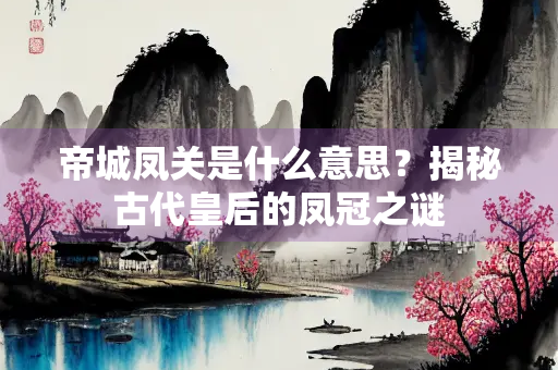帝城凤关是什么意思？揭秘古代皇后的凤冠之谜