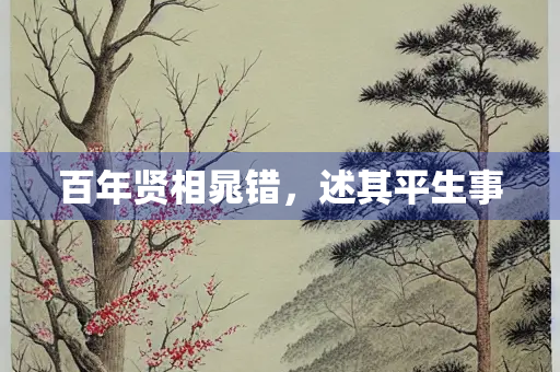 百年贤相晁错，述其平生事