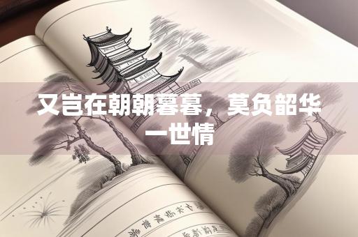 又岂在朝朝暮暮，莫负韶华一世情