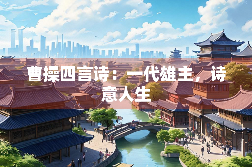 曹操四言诗：一代雄主，诗意人生