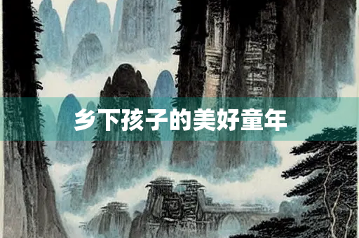 乡下孩子的美好童年