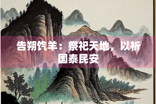 告朔饩羊：祭祀天地，以祈国泰民安