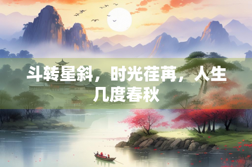 斗转星斜，时光荏苒，人生几度春秋