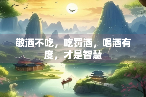 敬酒不吃，吃罚酒，喝酒有度，才是智慧
