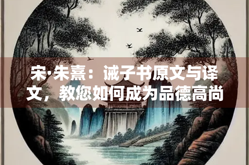 宋·朱熹：诫子书原文与译文，教您如何成为品德高尚的人
