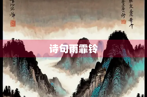 诗句雨霏铃
