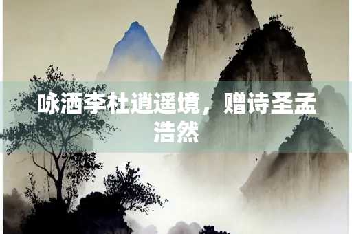 咏洒李杜逍遥境，赠诗圣孟浩然