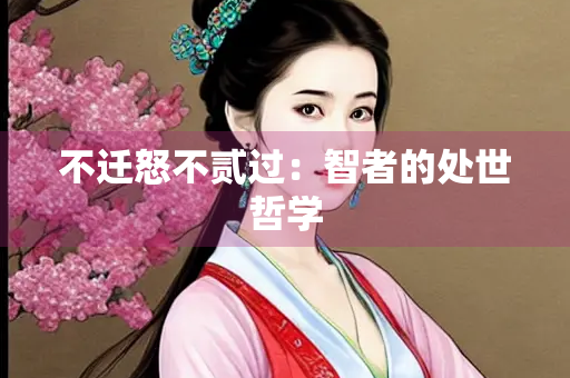 不迁怒不贰过：智者的处世哲学