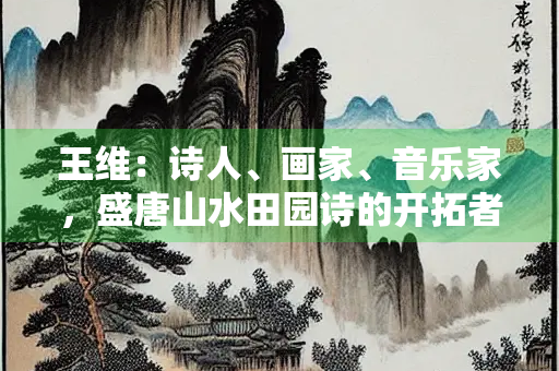 王维：诗人、画家、音乐家，盛唐山水田园诗的开拓者