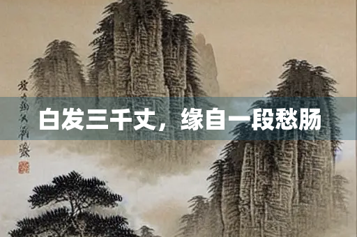 白发三千丈，缘自一段愁肠
