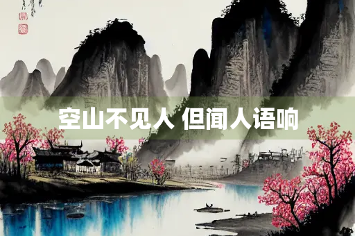 空山不见人 但闻人语响