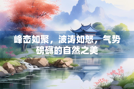 峰峦如聚，波涛如怒，气势磅礴的自然之美