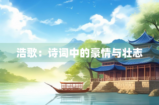浩歌：诗词中的豪情与壮志