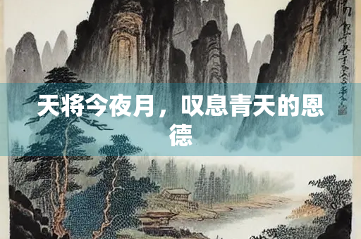 天将今夜月，叹息青天的恩德