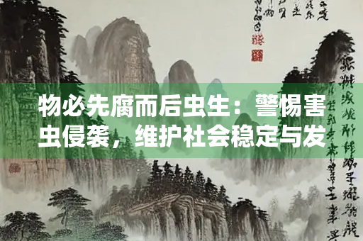 物必先腐而后虫生：警惕害虫侵袭，维护社会稳定与发展