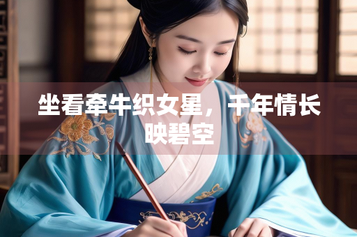 坐看牵牛织女星，千年情长映碧空