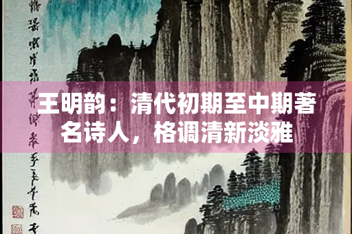 王明韵：清代初期至中期著名诗人，格调清新淡雅