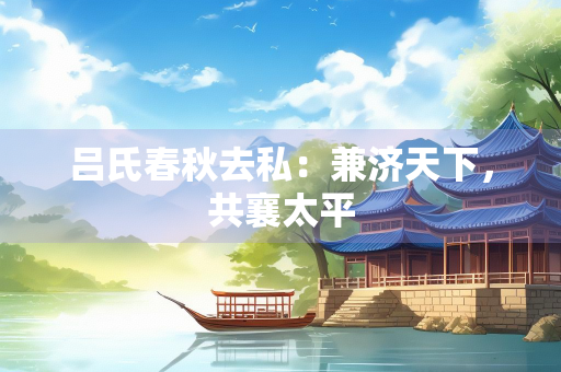 吕氏春秋去私：兼济天下，共襄太平