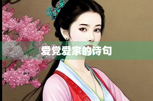 爱党爱家的诗句
