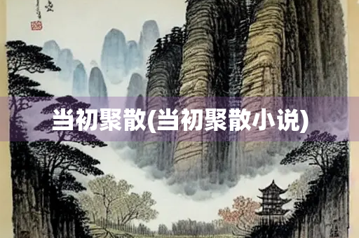 当初聚散(当初聚散小说)