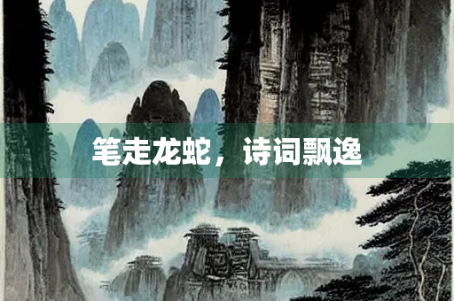 笔走龙蛇，诗词飘逸