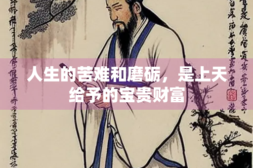 人生的苦难和磨砺，是上天给予的宝贵财富