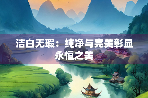 洁白无瑕：纯净与完美彰显永恒之美