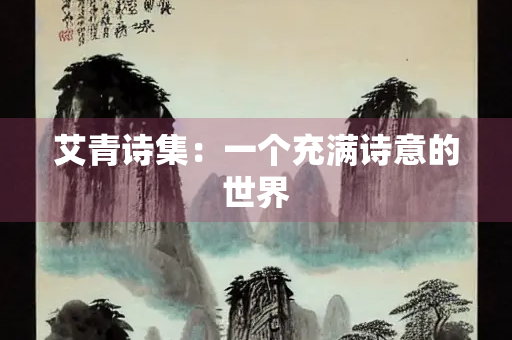 艾青诗集：一个充满诗意的世界