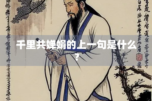 千里共婵娟的上一句是什么？