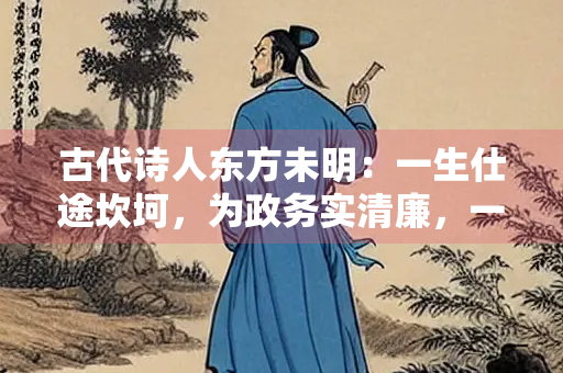 古代诗人东方未明：一生仕途坎坷，为政务实清廉，一生著述颇多