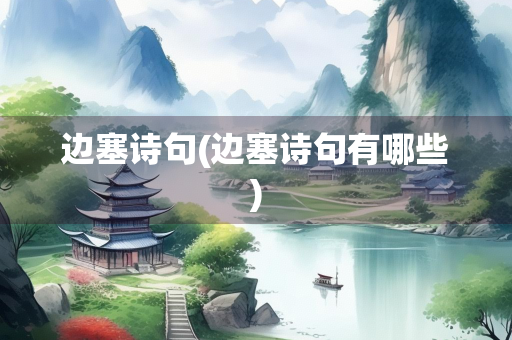 边塞诗句(边塞诗句有哪些)