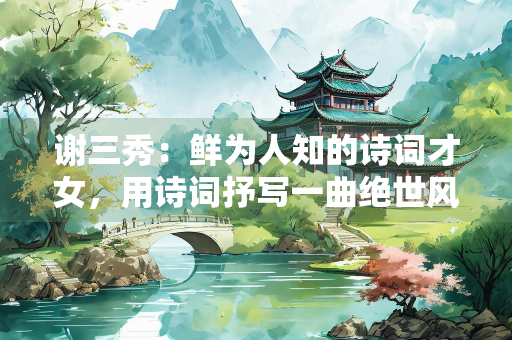 谢三秀：鲜为人知的诗词才女，用诗词抒写一曲绝世风华