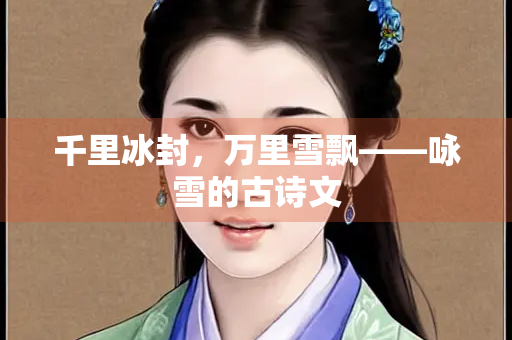 千里冰封，万里雪飘——咏雪的古诗文