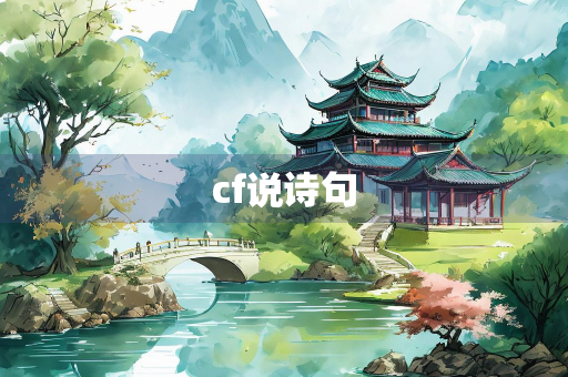 cf说诗句
