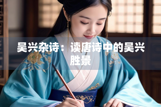 吴兴杂诗：读唐诗中的吴兴胜景