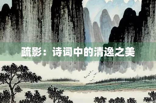 疏影：诗词中的清逸之美