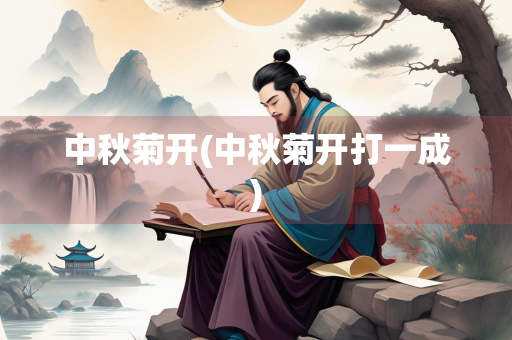 中秋菊开(中秋菊开打一成)
