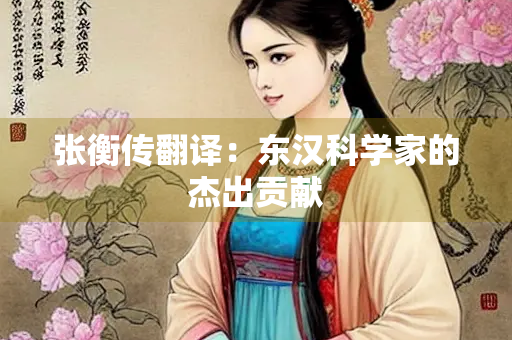 张衡传翻译：东汉科学家的杰出贡献