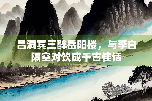 吕洞宾三醉岳阳楼，与李白隔空对饮成千古佳话