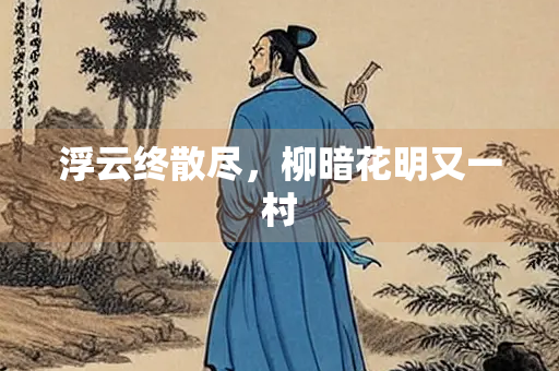 浮云终散尽，柳暗花明又一村
