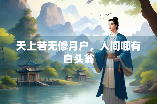 天上若无修月户，人间哪有白头翁