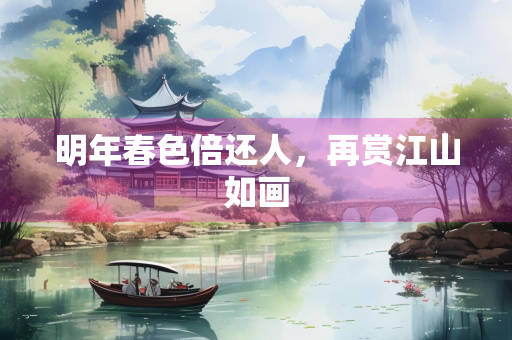 明年春色倍还人，再赏江山如画
