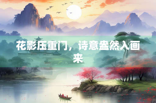花影压重门，诗意盎然入画来