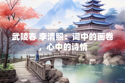 武陵春 李清照：词中的画卷，心中的诗情