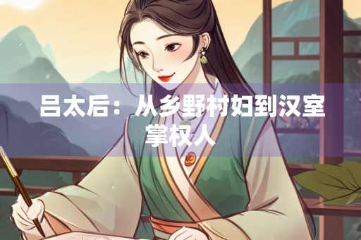 吕太后：从乡野村妇到汉室掌权人
