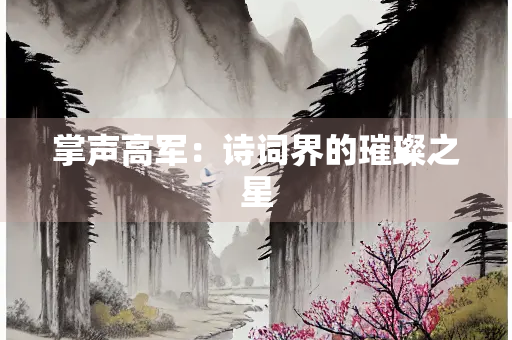 掌声高军：诗词界的璀璨之星