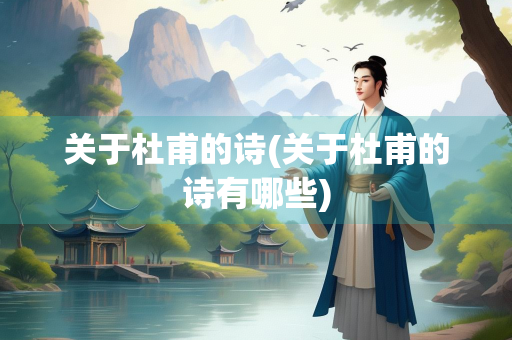 关于杜甫的诗(关于杜甫的诗有哪些)